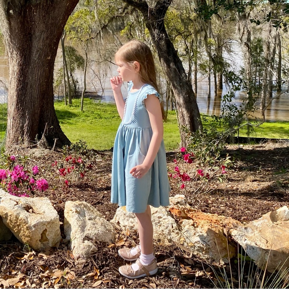 Hanna Andersson Light Pastel Blue Girl’s Dress